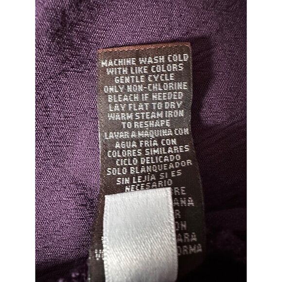 Knox Rose Purple Gauze Shift Dress XXL Cold Shoulder Studded Keyhole Boho Edgy - Picture 8 of 8